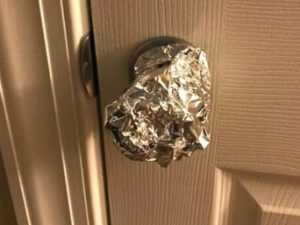 Wrap Foil Around Your Doorknobs at Night if Alone, Here's Why