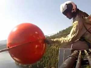 The Genius Reason You See Red Balls on Power Lines