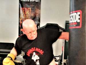 Talk About Alpha...this 77 Year Old Boxer is Undefeated