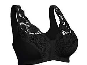 Front Hooks, Stretch-lace, Super-lift, and Posture Correction-all in One Bra