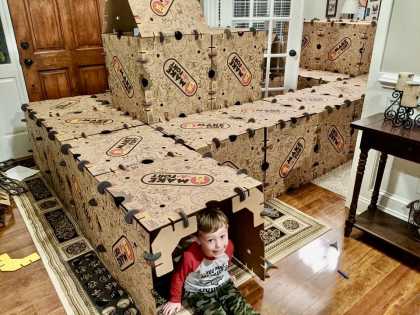 Build Really Big Forts for Kids. It's Durable, Reusable, and Made in USA.
