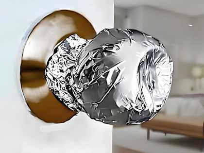 獨處時，把錫箔紙放在門把手上，原因如下