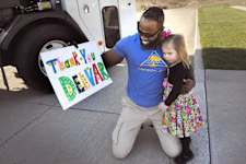 Little Girl Kept Giving Garbage Guy Cupcakes. Her Dad Followed Her and Sees Why